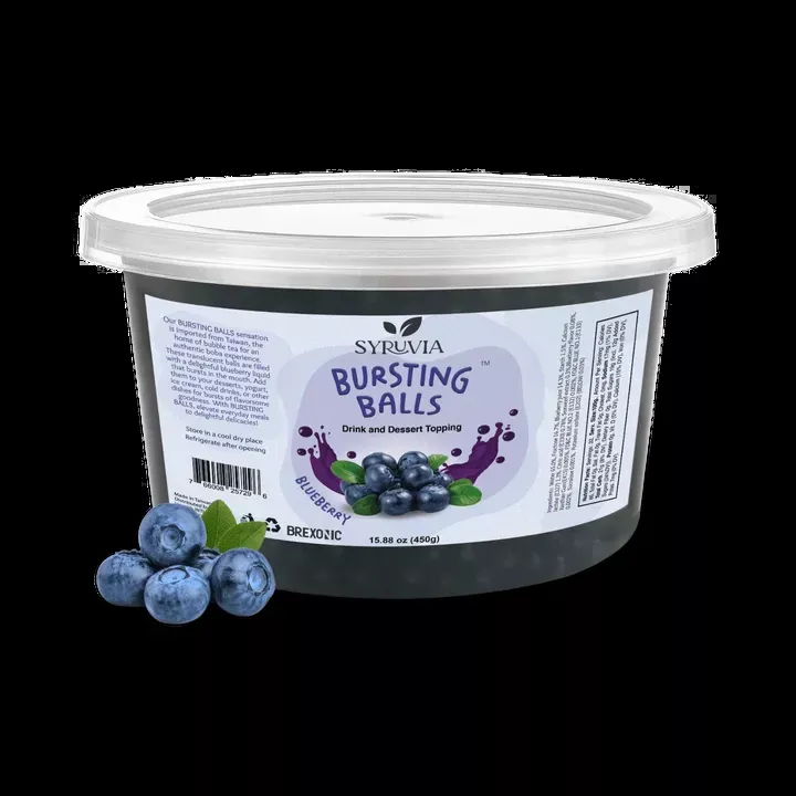1 LB Blueberry Flavored Popping Boba