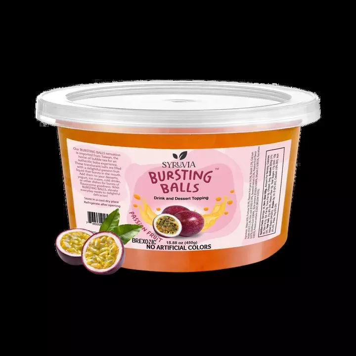 1 LB Passion Fruit Flavored Popping Boba