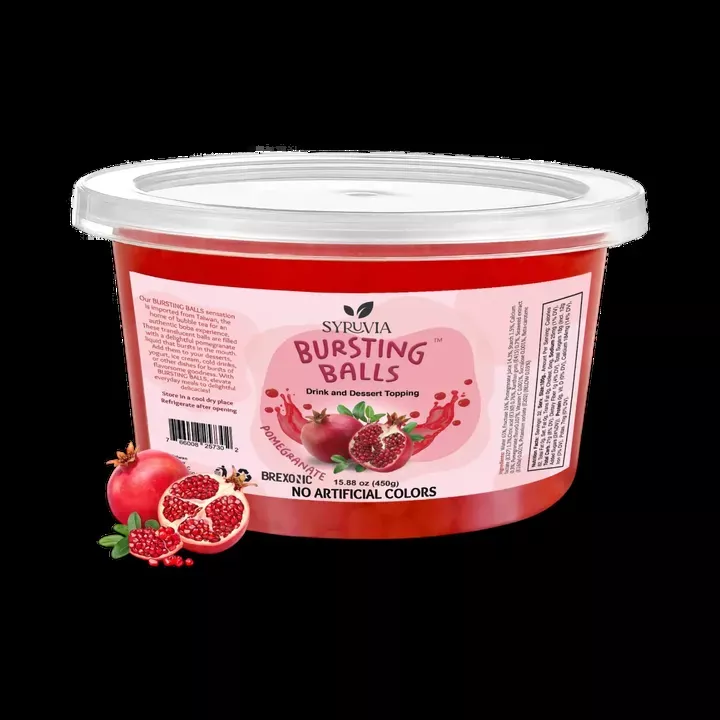 1 LB Pomegranate Flavored Popping Boba