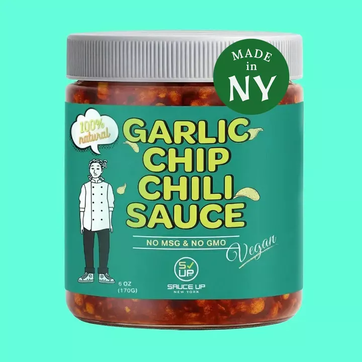 100% All-Natural Vegan Garlic Chip Chili Sauce - Topping!