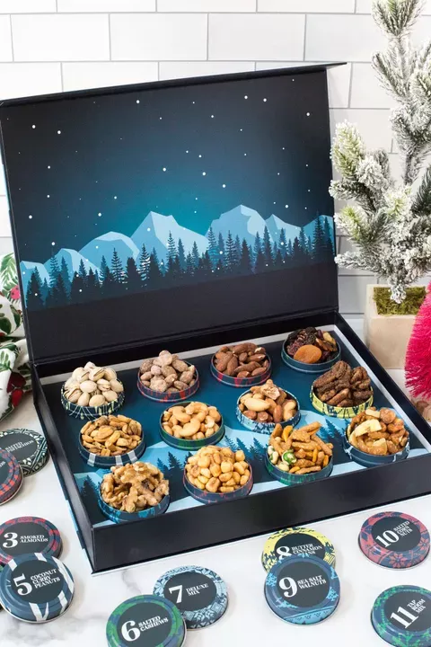 12 Days of Gourmet Nuts Premium Winter Wonderland Selection
