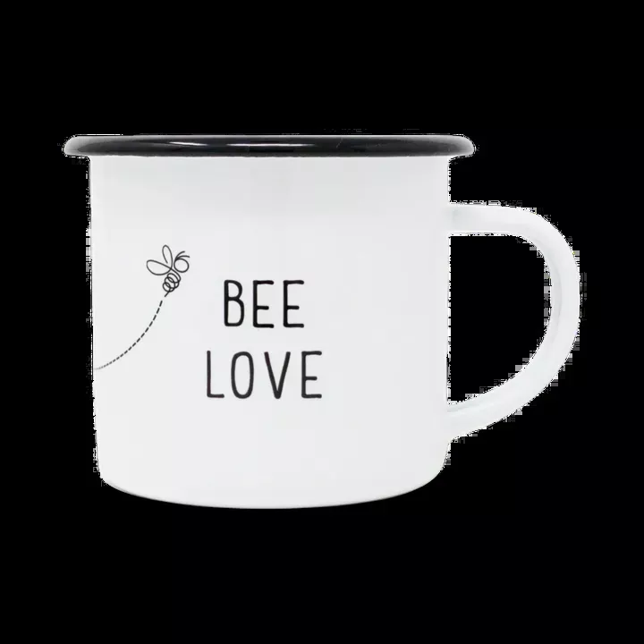 12 oz. Enamel Bee Love Mug