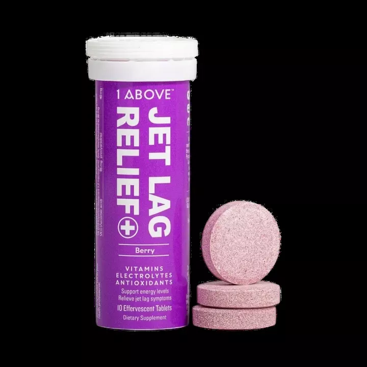 1Above Jet Lag Relief+ 10 Effervescent Tablets - Berry