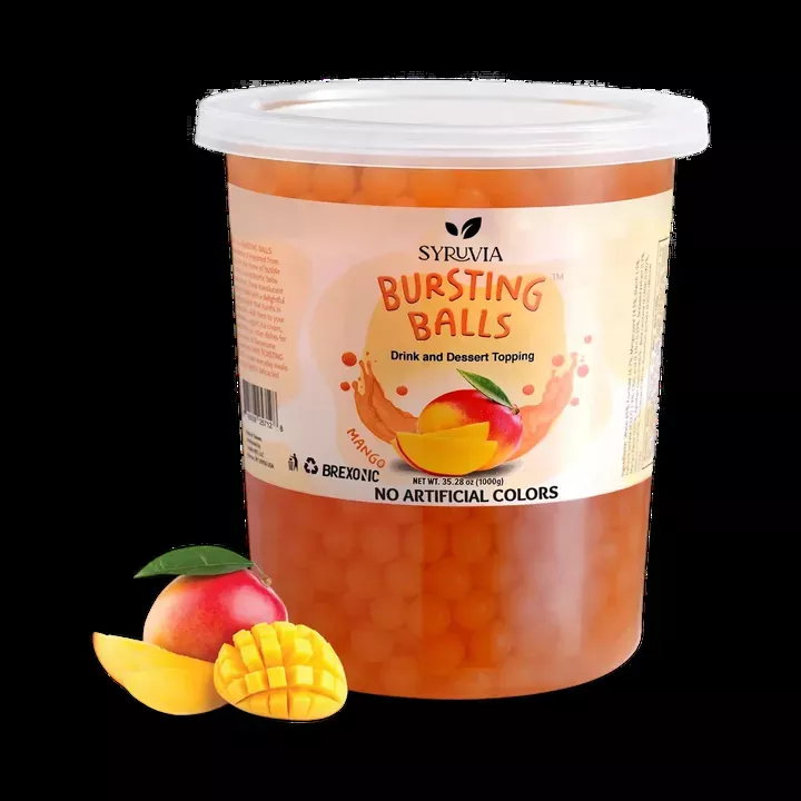 2 LB Mango Flavored Popping Boba