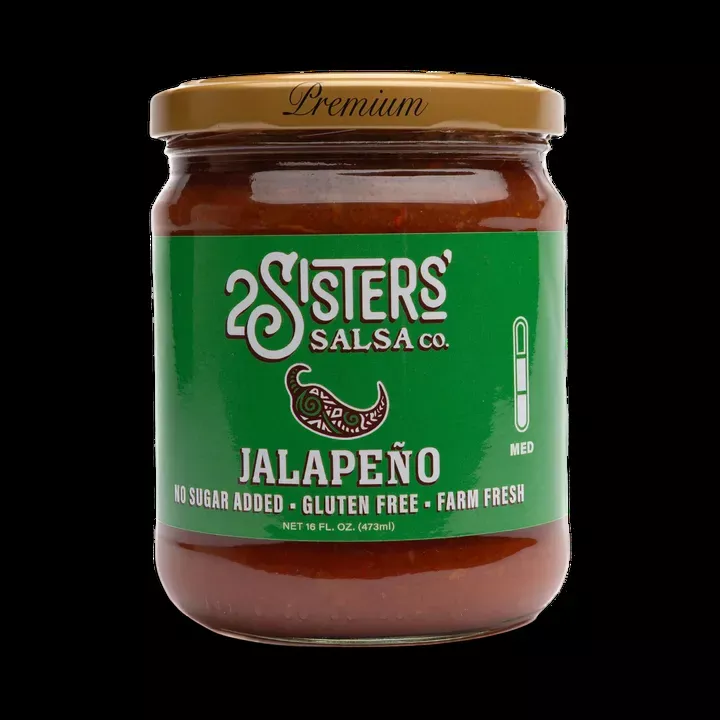 2 Sisters' Salsa Jalapeno – Clean Label, No Sugar Added – 16 oz