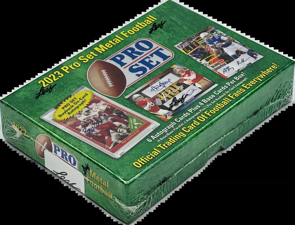 2023 Leaf Pro Set Metal Football Hobby Box