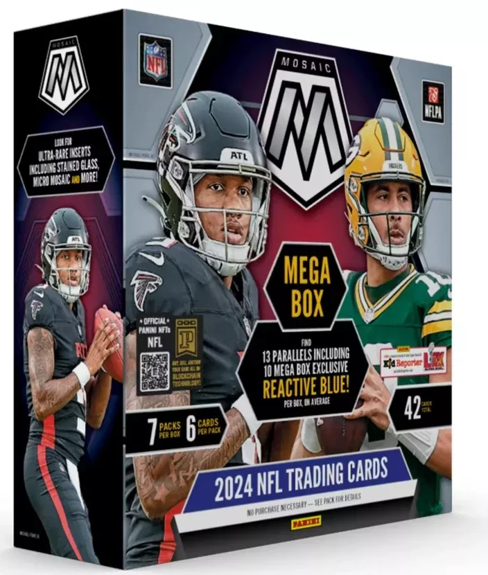 2024 Panini Mosaic Football Mega Box (Reactive Blue Parallels!)