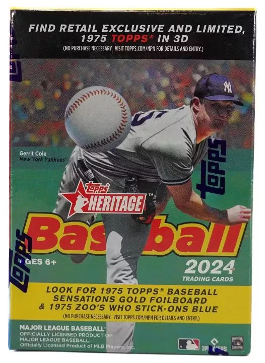 2024 Topps Heritage Baseball 8-Pack Blaster Box