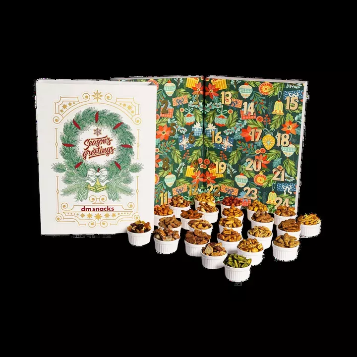 24 Days of Nuts + Snacks Collection - Holiday Advent Calendar