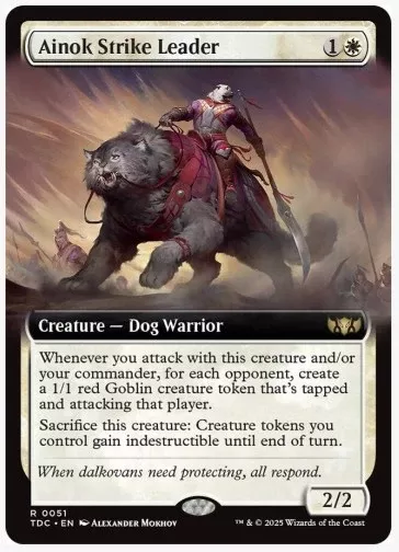 Ainok Strike Leader (Extended Art) - Commander: Tarkir: Dragonstorm - #0051