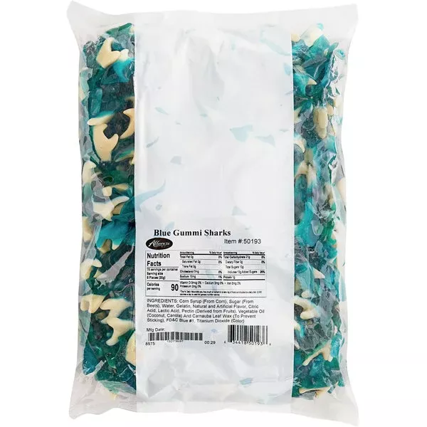 Albanese Blue Gummy Sharks 5lb Bulk Bag (SNG4)