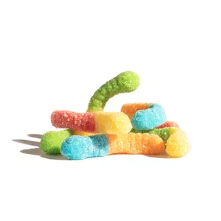 Albanese Sour Mini Neon Gummi Worms 4.5lb Bulk Bag (SNG4)