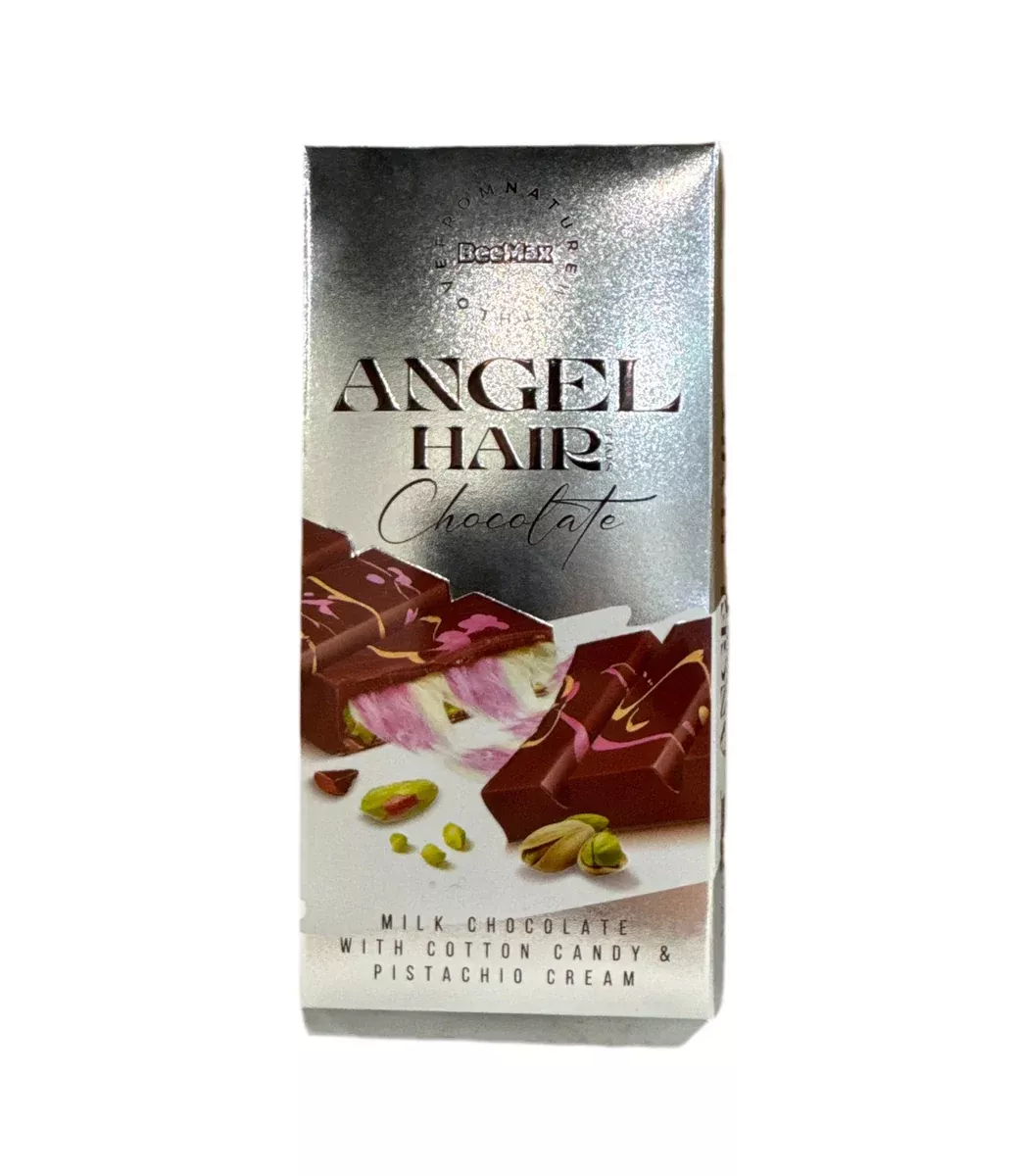 Angel Hair Milk Chocolate w/ Cotton Candy & Pistachio Cream - 6oz Bar (SNG6)