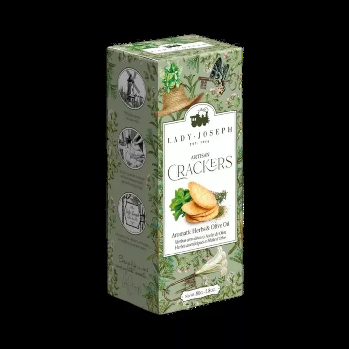Artisan Vegan Crackers with Aromatic Herbs and Olive Oil
