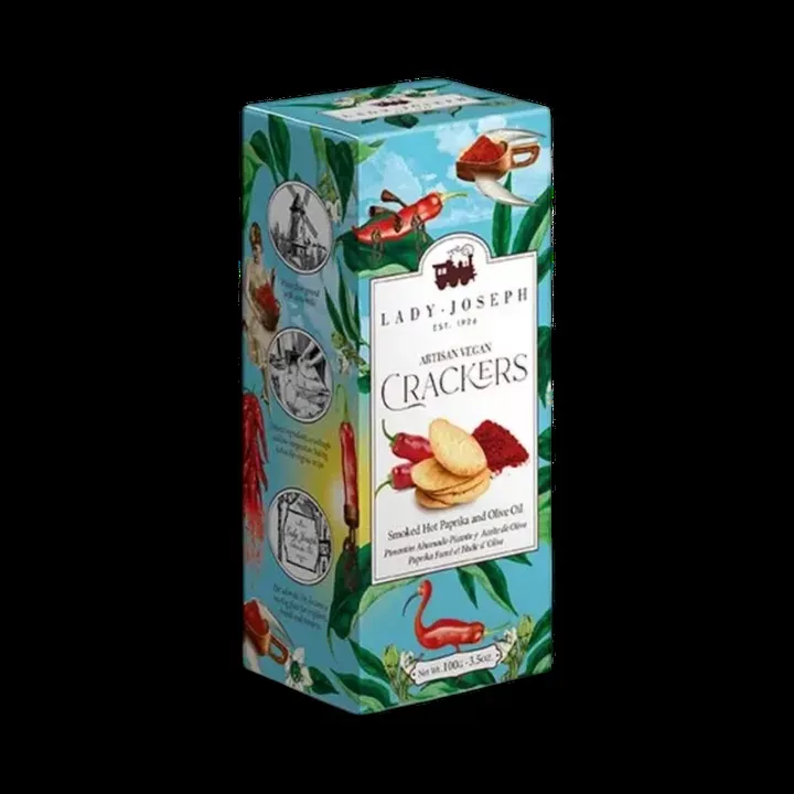 Artisan Vegan Crackers with Smoked Hot Paprika