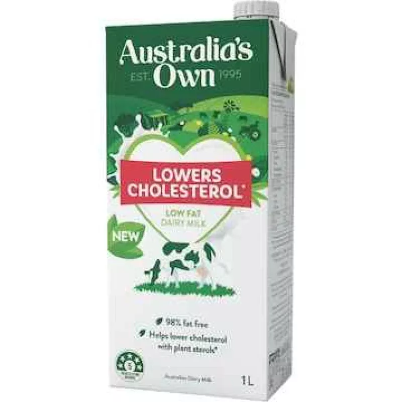 Australia's Own Lower Cholesterol Long Life Milk UHT 1L