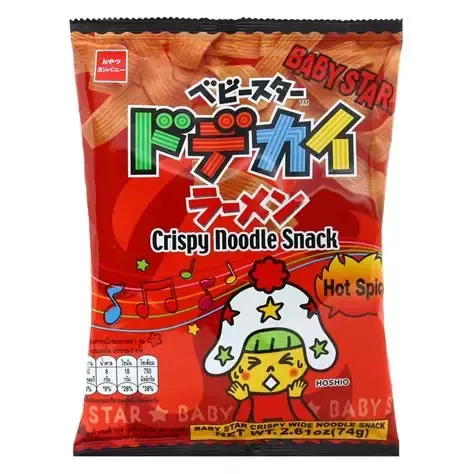 Baby Star Crunchy Ramen Snack Red Chili - 6oz Bag