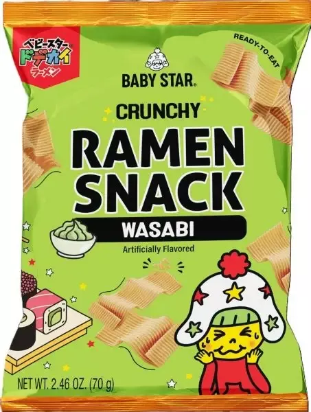 Baby Star Crunchy Ramen Snack Wasabi - 6oz Bag