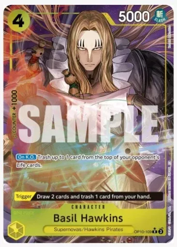 Basil Hawkins - OP10-109 (Alternate Art) - Premium Booster -The Best- Vol. 2 - OP10-109