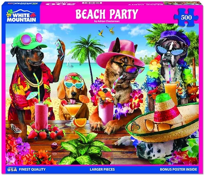Beach Party (1849pz) - 500 Piece Jigsaw Puzzle
