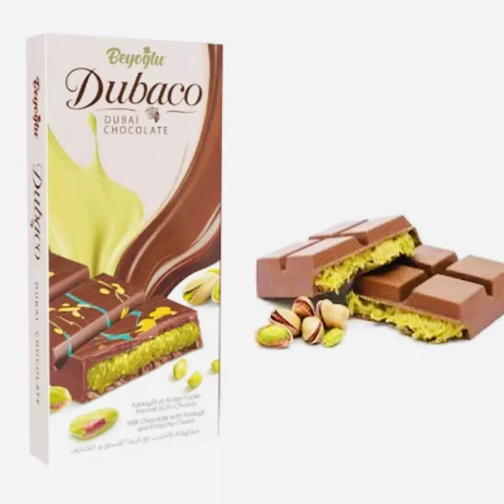 Beyoglu Dubai Chocolate with Pistachio Cream 7.05oz Bar (SNG6)