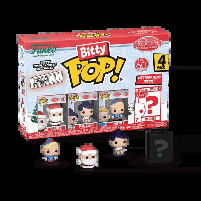 Bitty POP: Rudolph - Santa 4PK