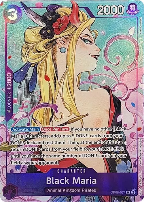 Black Maria (Illustration Box Vol.2) - One Piece Promotion Cards - (OP08-074)