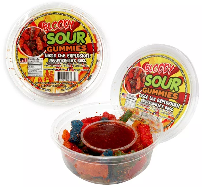 Bloody Sour Gummies (Sour Patch Kids) - 7oz Tub