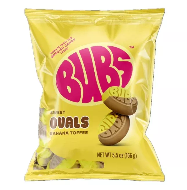 BUBS Sweet Banana Toffee Ovals Foam Candy - 5.5oz