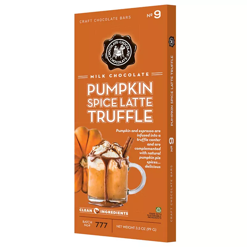 C3 Milk Chocolate Pumpkin Spice Caramel 3.5oz Bar (SNG12)