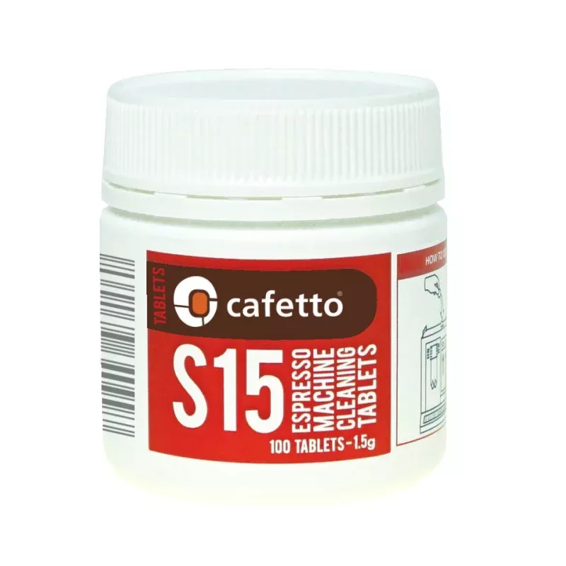 Cafetto S15 Espresso Machine Cleaning Tablets (Jar of 100 tablets)