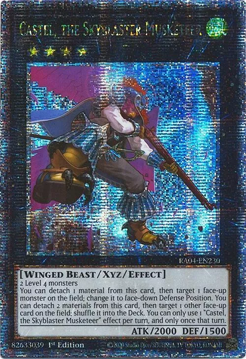 Castel, the Skyblaster Musketeer (Quarter Century Secret Rare) - RA04-EN230
