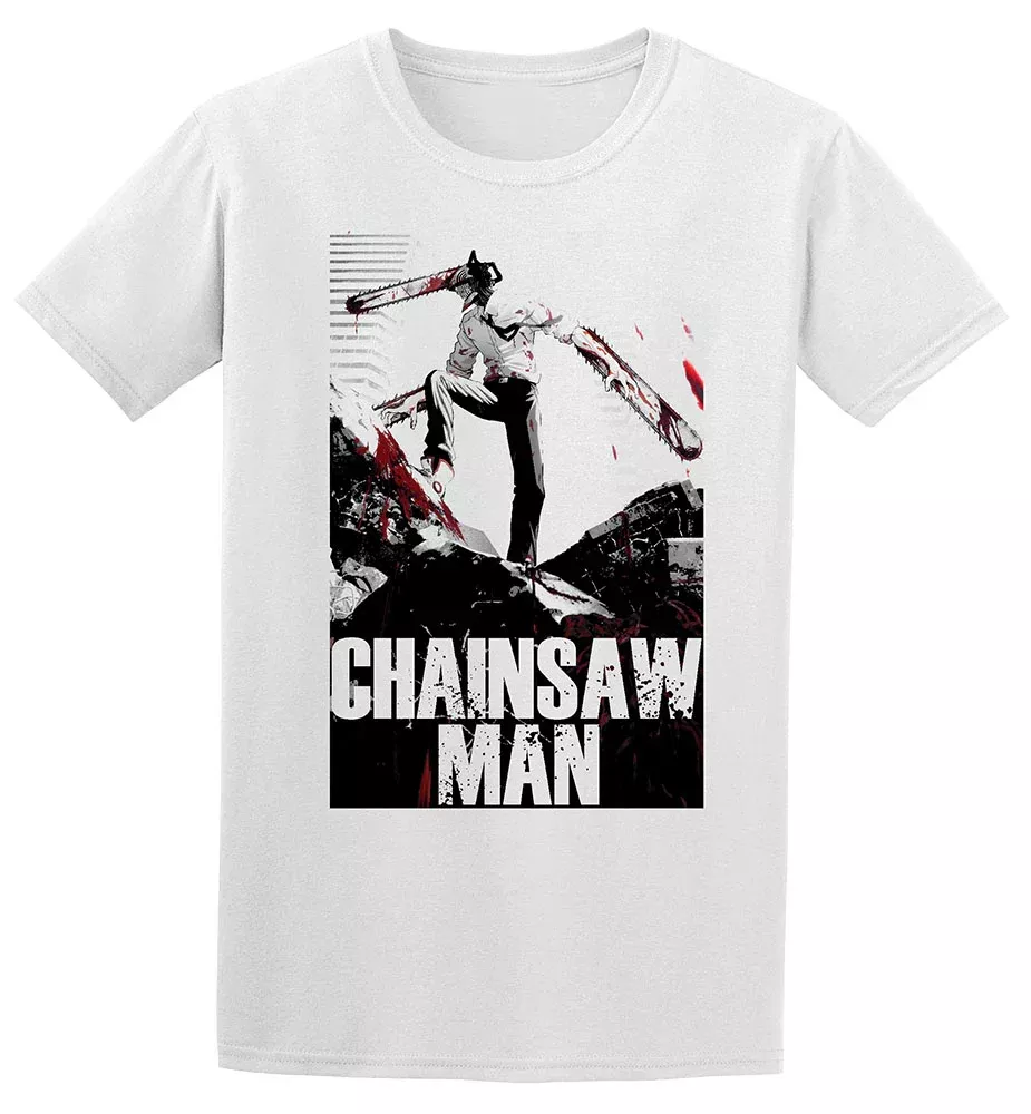Chainsaw Man - Greyscaled Key Art T-Shirt - Large (OOS)