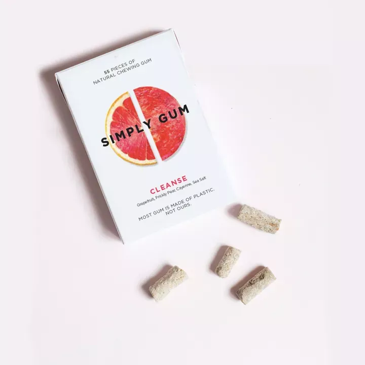 Cleanse Chewing Gum 55ct - Natural + Plastic-Free | 6 Pk
