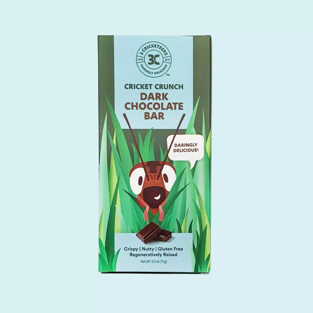 Cricket Crunch Dark Chocolate 2.5oz Bar