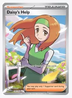 Daisy's Help (Full Art) SV: Scarlet and Violet 151 #195/165