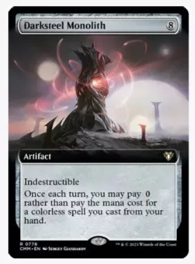 Darksteel Monolith (Extended Art) - Commander Masters - #0778