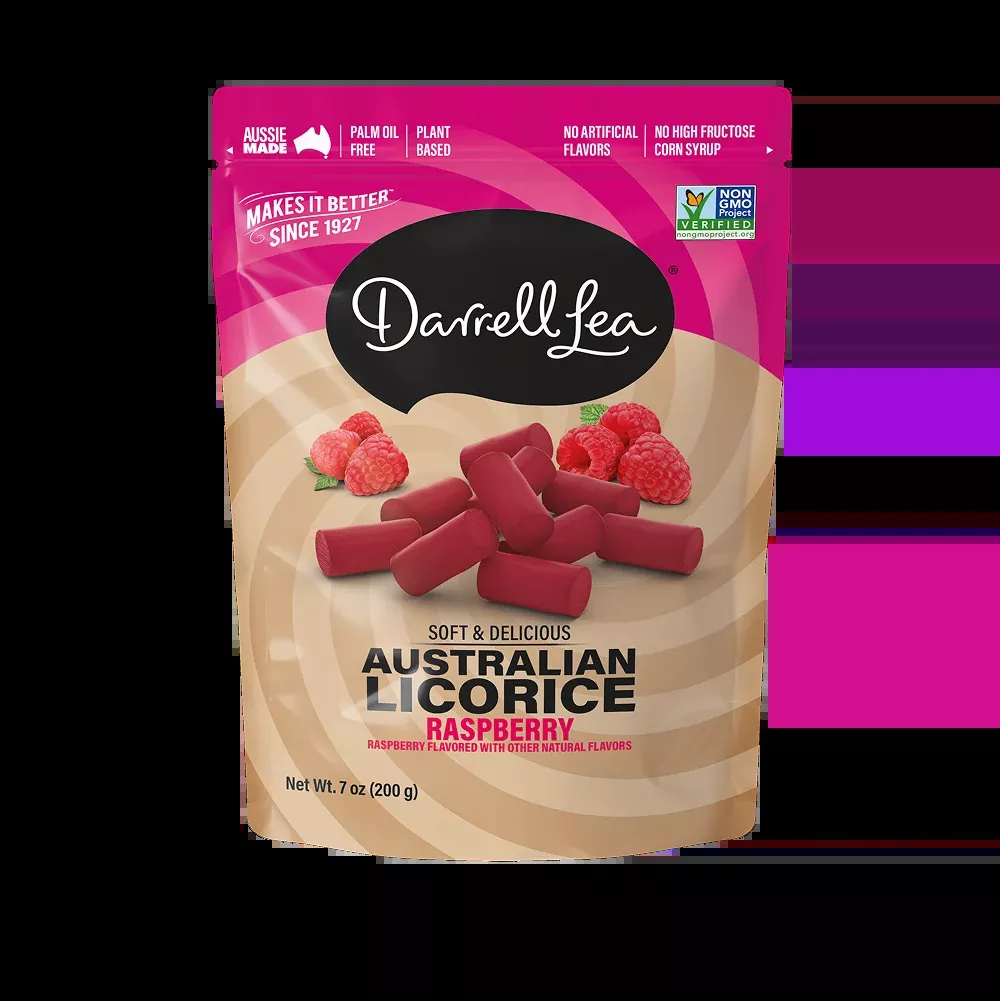 Darrell Lea Raspberry 7oz Peg Bag