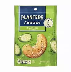 Dill Pickle Cashews 5oz Peg Bag