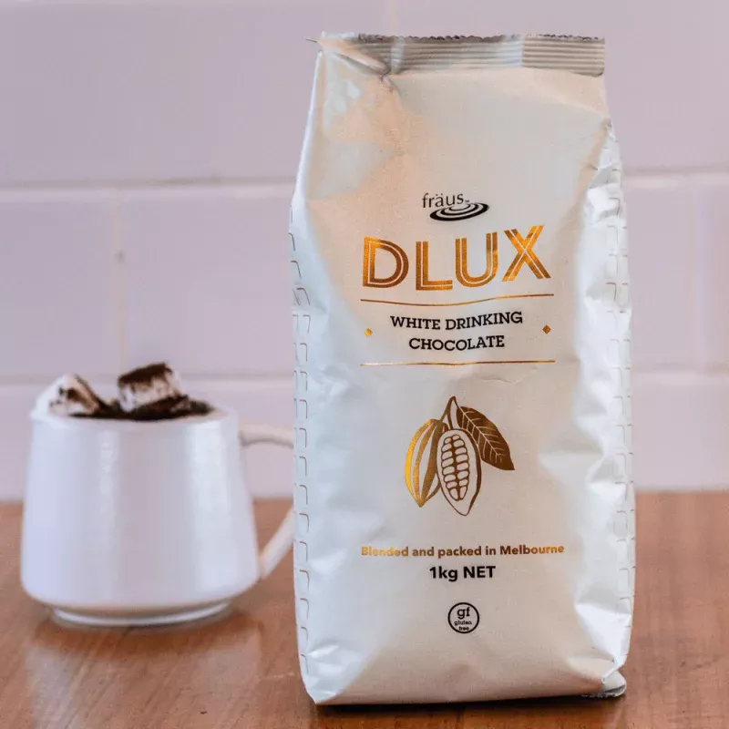 DLux White Chocolate Powder|220g Tin&1kg Bag