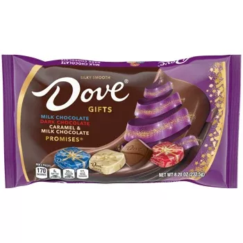 Dove Chocolate "Christmas Gifts" - 8.2oz Laydown Bag (SNG24-6)