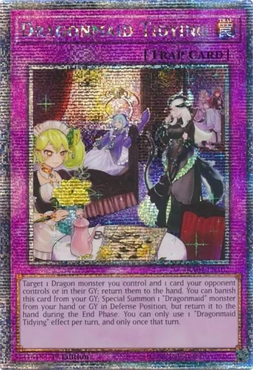 Dragonmaid Tidying (1st Edition) (Quarter Century Secret Rare) - Quarter Century Stampede - #RA04-EN102