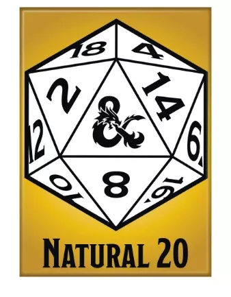 Dungeons and Dragons - Natural 20 Magnet