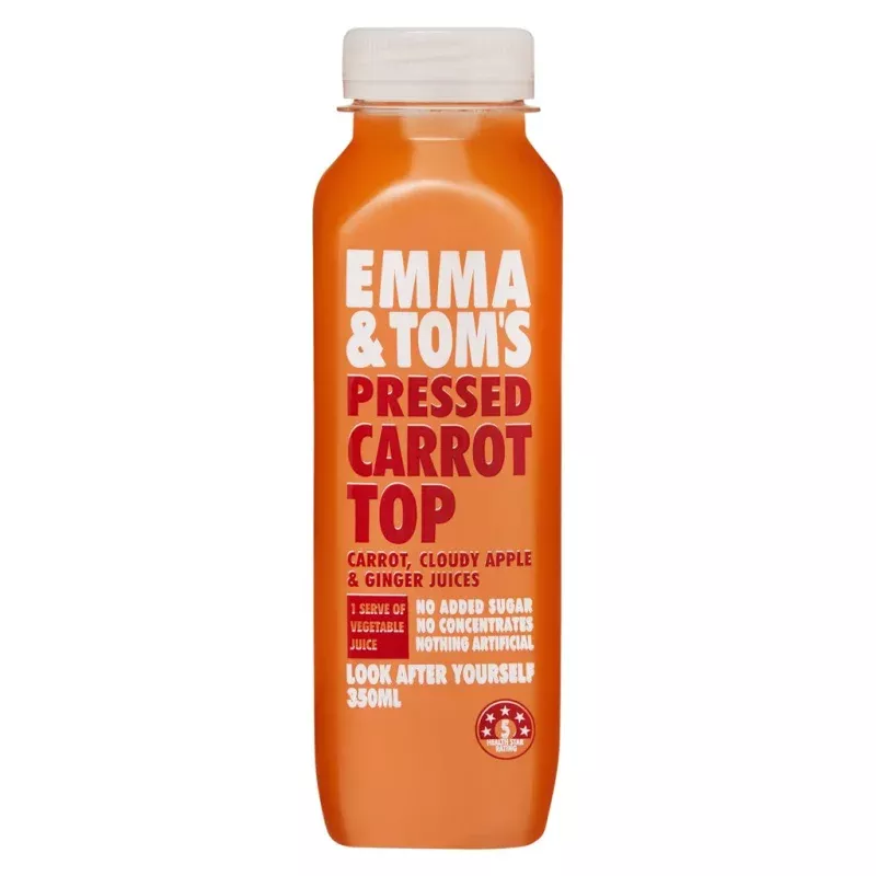 Emma & Tom's Carrot Top Juice (10x 350mL)