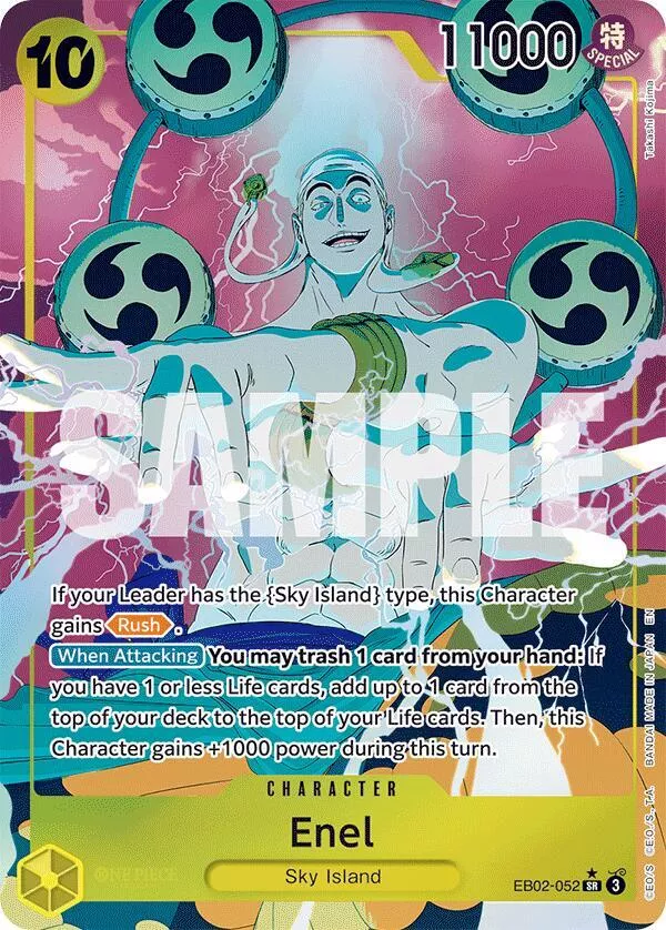Enel (Alternate Art) - Extra Booster: Anime 25th Collection EB02-052