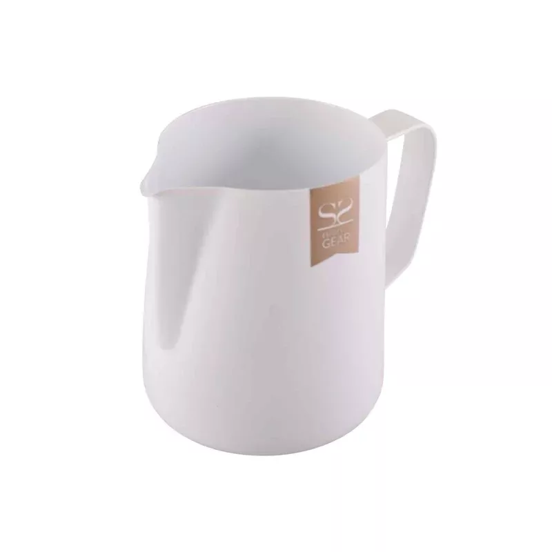 Espresso Gear Teflon Coated Milk Foaming Jug - White - 350ml