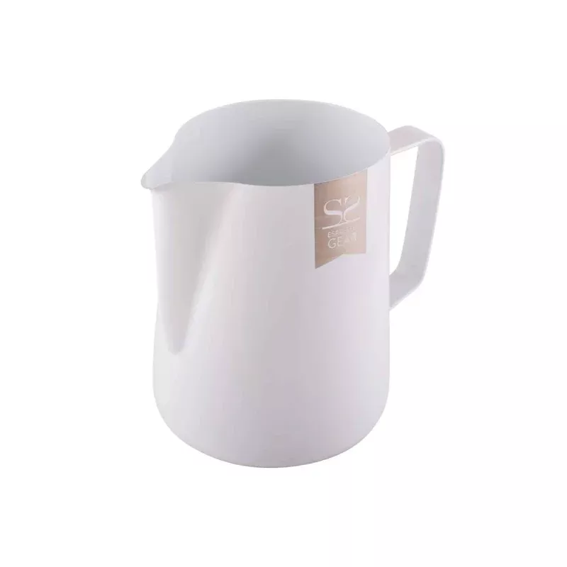 Espresso Gear Teflon Coated Milk Foaming Jug - White - 600ml