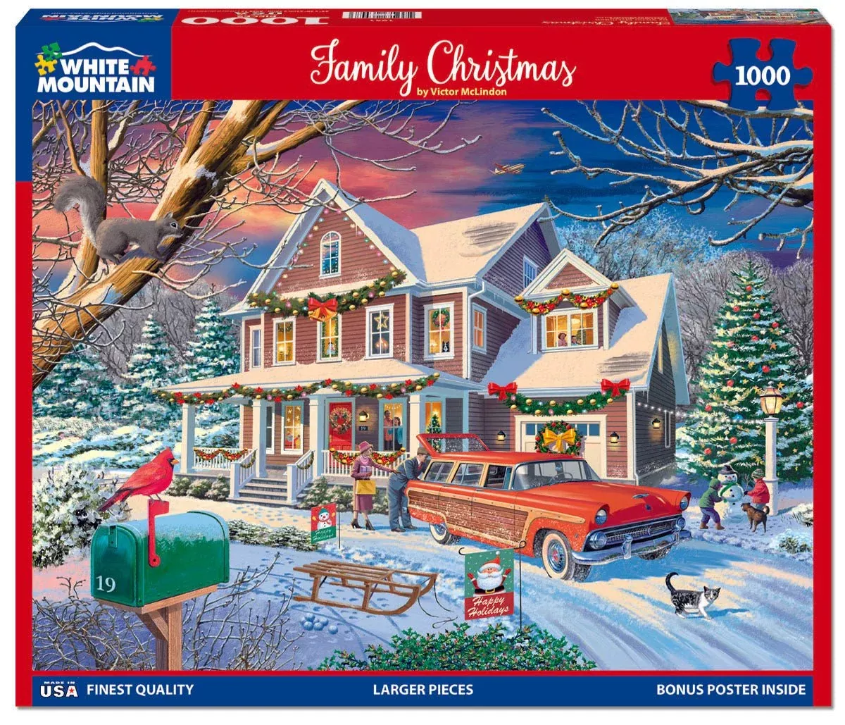 Family Christmas (1951pz) - 1000pc Jigsaw Puzzle