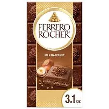 Ferrero Rocher Milk Chocolate Hazelnut 3.1oz Bar (SNG8)