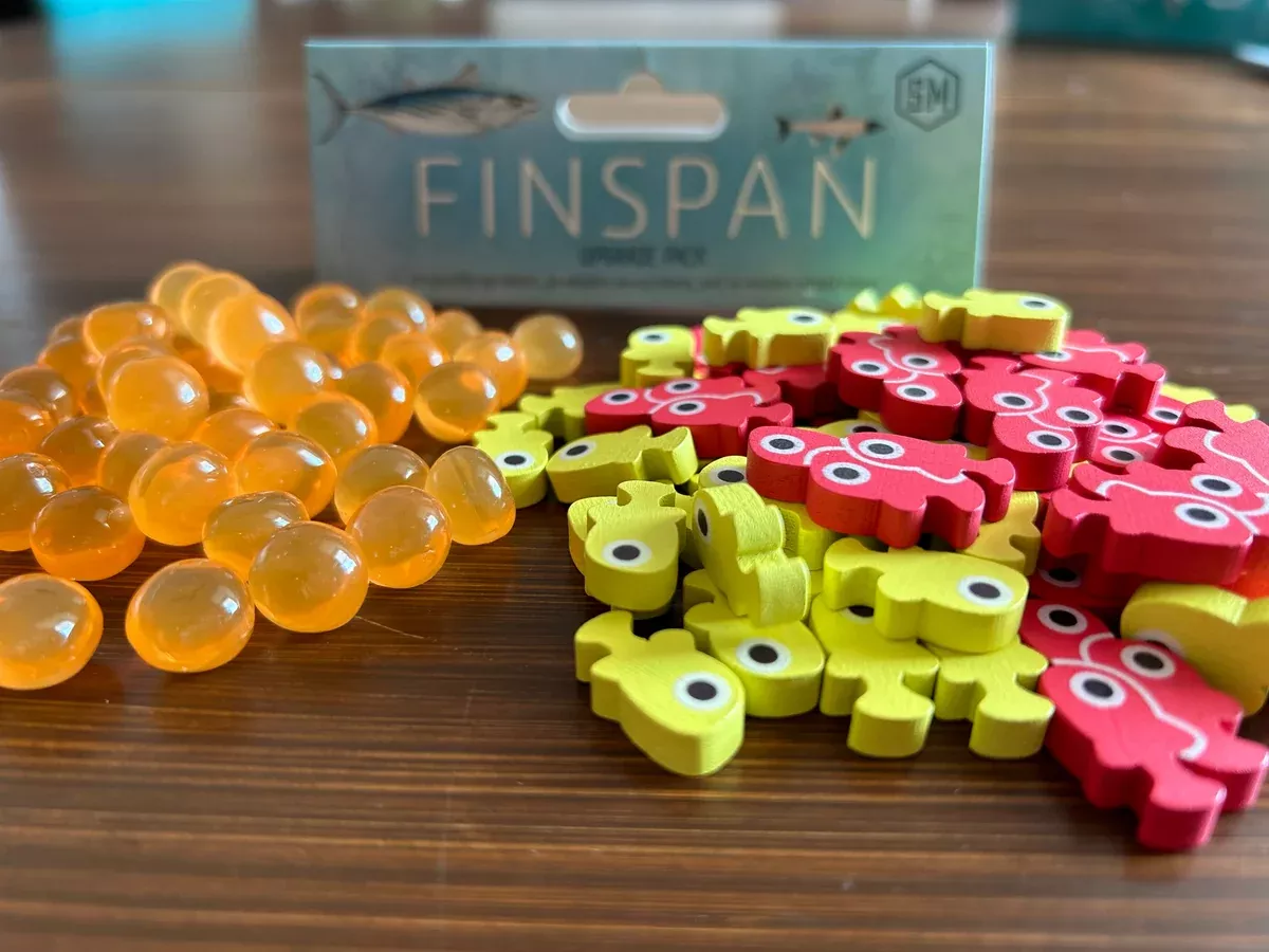 Finspan Upgrade Pack (Wooden Tokens and Squishy Eggs)